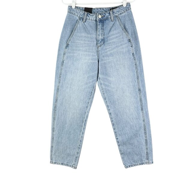 BLANKNYC Women's Blue Denim Jeans Size 26 High Rise Tapered Leg Cotton NWT - Picture 1 of 16